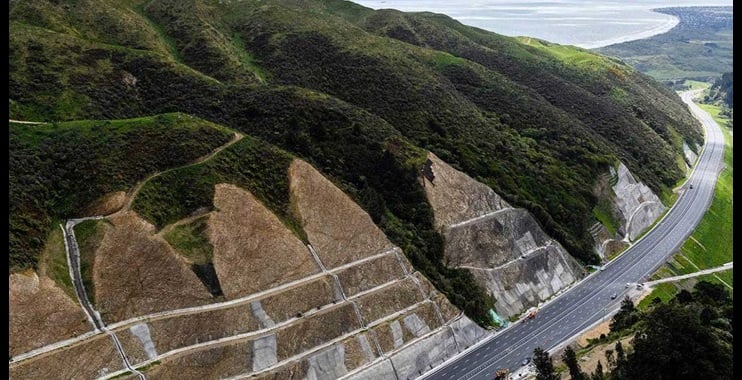 resilience image of road and cliffs