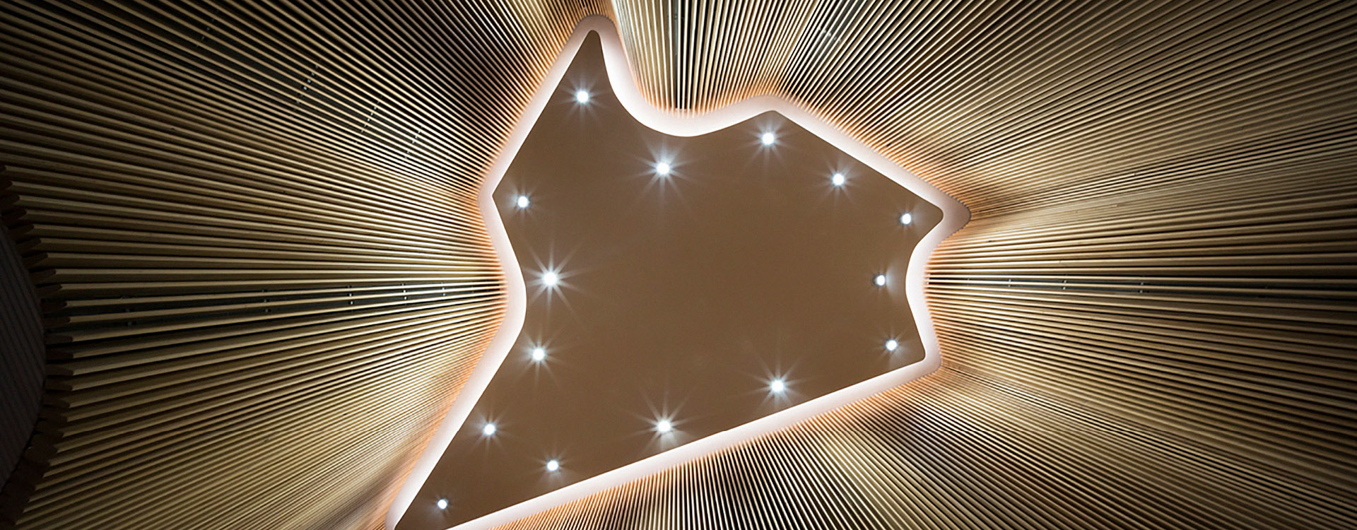 Lighting design for the ceiling of the Australian Embassy, Bangkok