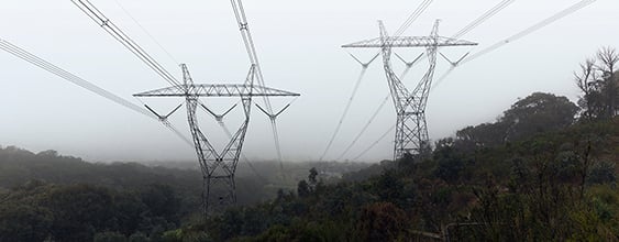 Integral Energy ( now Endeavour Energy) - transmission lines in the fog