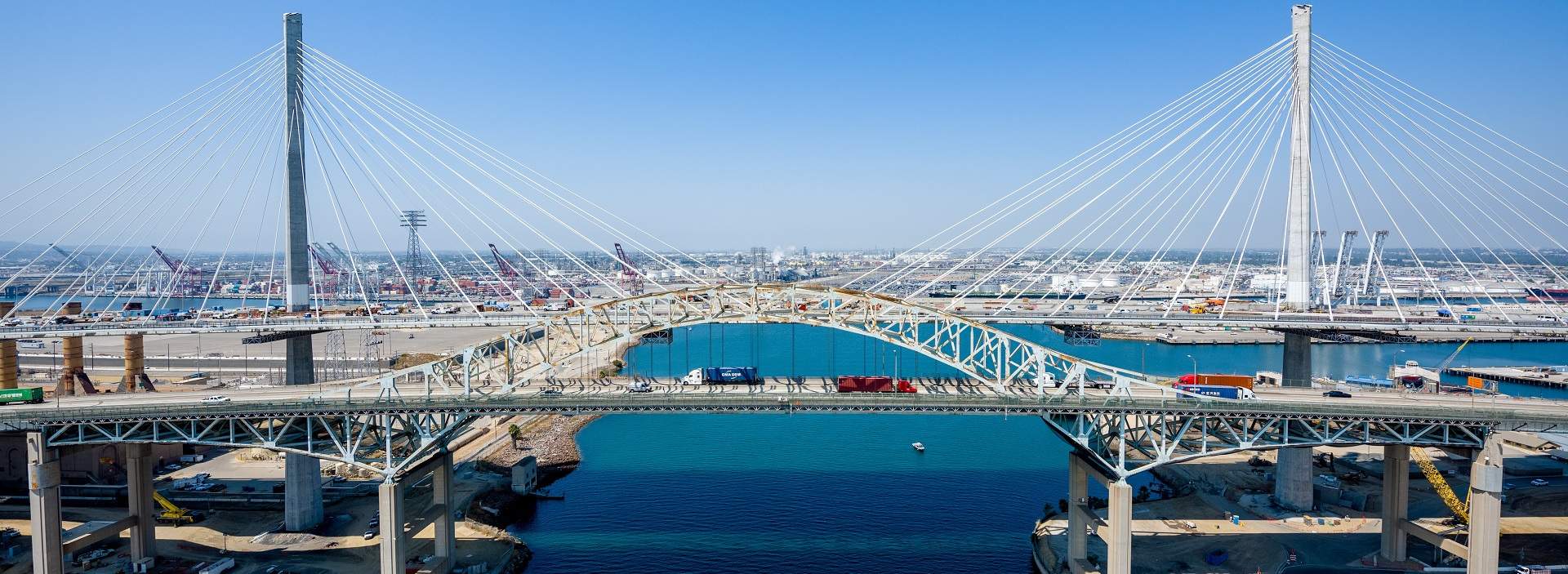 Gerald Desmond bridge in Long Beach, California, USA   WSP Project